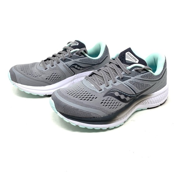 Saucony Omni 19 Running Athletic Shoes Alloy/Sky - Picture 4 of 8